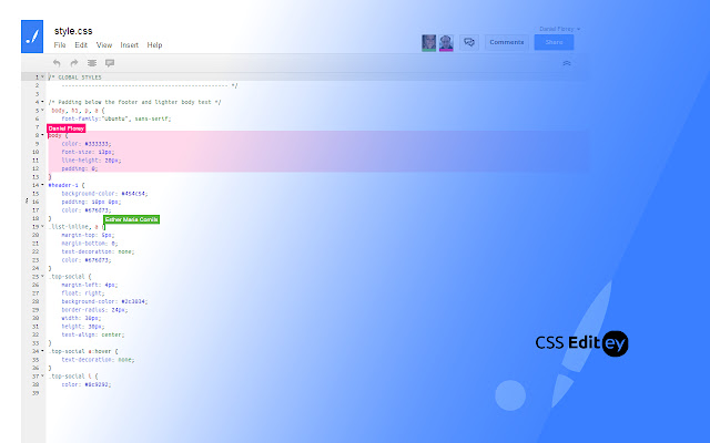 CSS Editey from Chrome web store to be run with OffiDocs Chromium online CSS Editey from Chrome web store to be run with OffiDocs Chromium online