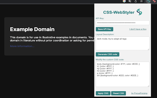 CSS WebStyler from Chrome web store to be run with OffiDocs Chromium online CSS WebStyler from Chrome web store to be run with OffiDocs Chromium online