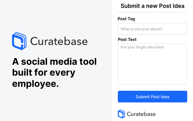 Curatebase Post Ideas from Chrome web store to be run with OffiDocs Chromium online Curatebase Post Ideas from Chrome web store to be run with OffiDocs Chromium online