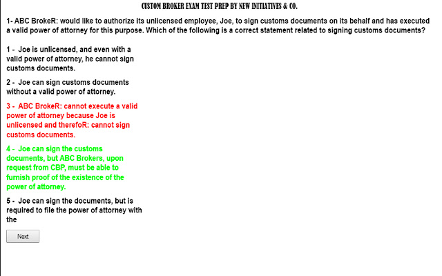 Custom Broker Exam Alpha from Chrome web store to be run with OffiDocs Chromium online Custom Broker Exam Alpha from Chrome web store to be run with OffiDocs Chromium online