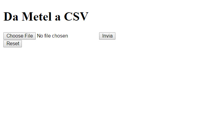 Da Metel a CSV from Chrome web store to be run with OffiDocs Chromium online Da Metel a CSV from Chrome web store to be run with OffiDocs Chromium online