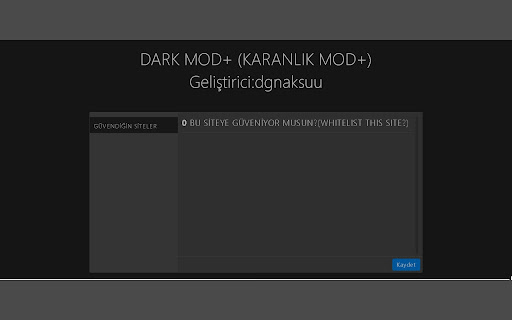 Dark Mode+(Karanlık Mod+) from Chrome web store to be run with OffiDocs Chromium online Dark Mode+(Karanlık Mod+) from Chrome web store to be run with OffiDocs Chromium online