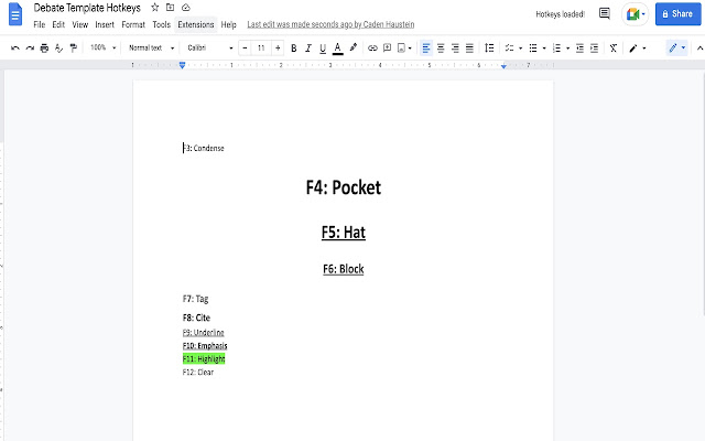 Debate Template Hotkeys from Chrome web store to be run with OffiDocs Chromium online Debate Template Hotkeys from Chrome web store to be run with OffiDocs Chromium online