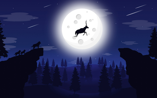 Deer Leaping Over the Cliff Under Moonlight from Chrome web store to be run with OffiDocs Chromium online Deer Leaping Over the Cliff Under Moonlight from Chrome web store to be run with OffiDocs Chromium online