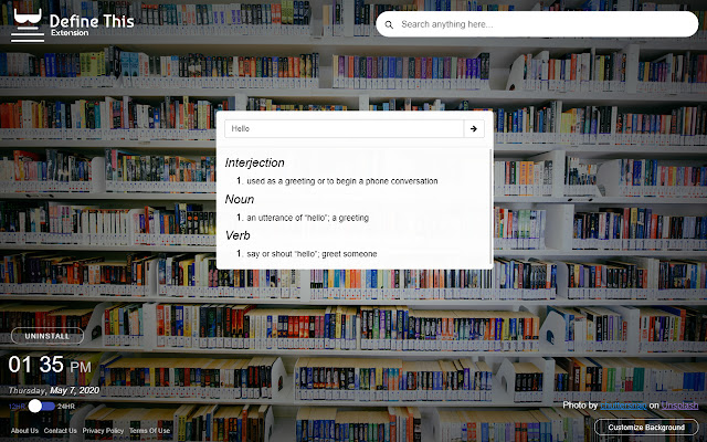 Define This from Chrome web store to be run with OffiDocs Chromium online Define This from Chrome web store to be run with OffiDocs Chromium online