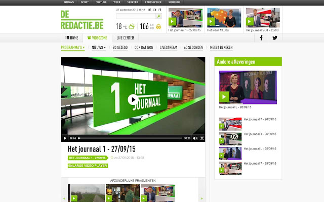 Deredactie.be video expander from Chrome web store to be run with OffiDocs Chromium online Deredactie.be video expander from Chrome web store to be run with OffiDocs Chromium online