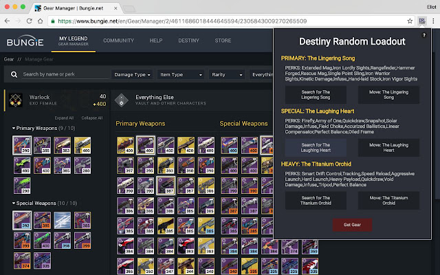 Destiny Random Loadout from Chrome web store to be run with OffiDocs Chromium online Destiny Random Loadout from Chrome web store to be run with OffiDocs Chromium online