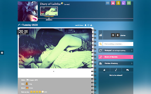 Diariste.com from Chrome web store to be run with OffiDocs Chromium online Diariste.com from Chrome web store to be run with OffiDocs Chromium online