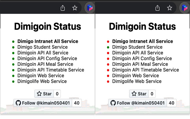 Dimigoin Status from Chrome web store to be run with OffiDocs Chromium online Dimigoin Status from Chrome web store to be run with OffiDocs Chromium online