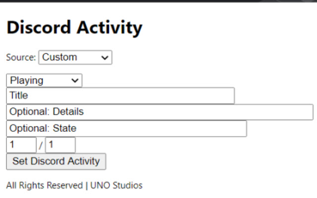 Discord Status from Chrome web store to be run with OffiDocs Chromium online Discord Status from Chrome web store to be run with OffiDocs Chromium online