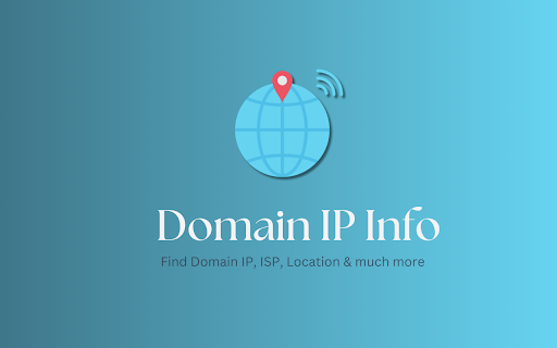 Domain IP Info Fetcher from Chrome web store to be run with OffiDocs Chromium online Domain IP Info Fetcher from Chrome web store to be run with OffiDocs Chromium online