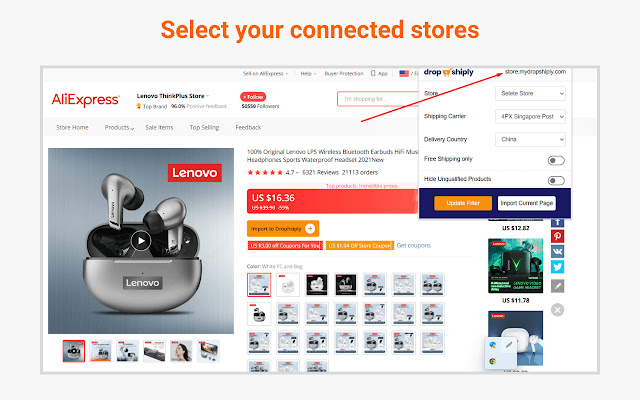 Dropshiply from Chrome web store to be run with OffiDocs Chromium online Dropshiply from Chrome web store to be run with OffiDocs Chromium online