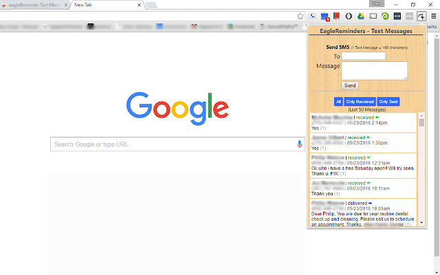 eagleReminder Text Messages from Chrome web store to be run with OffiDocs Chromium online eagleReminder Text Messages from Chrome web store to be run with OffiDocs Chromium online