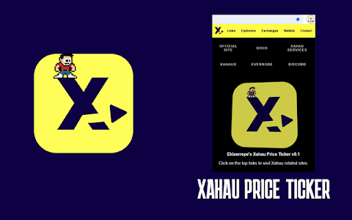 Ekiserrepes Xahau Price Ticker from Chrome web store to be run with OffiDocs Chromium online Ekiserrepes Xahau Price Ticker from Chrome web store to be run with OffiDocs Chromium online