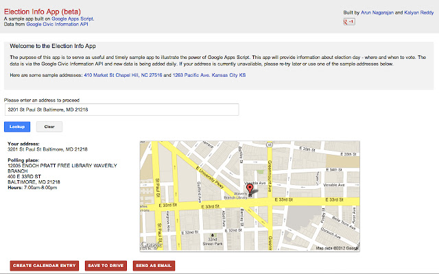 Election InfoApp from Chrome web store to be run with OffiDocs Chromium online Election InfoApp from Chrome web store to be run with OffiDocs Chromium online