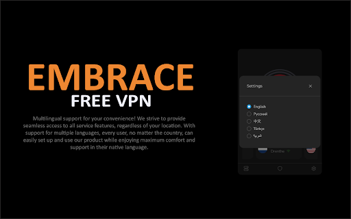 Embrace VPN Free VPN from Chrome web store to be run with OffiDocs Chromium online Embrace VPN Free VPN from Chrome web store to be run with OffiDocs Chromium online