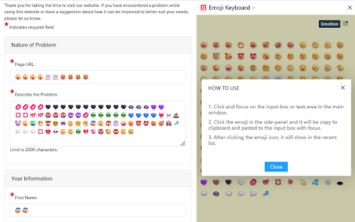 Emoji Keyboard on Side Panel from Chrome web store to be run with OffiDocs Chromium online Emoji Keyboard on Side Panel from Chrome web store to be run with OffiDocs Chromium online