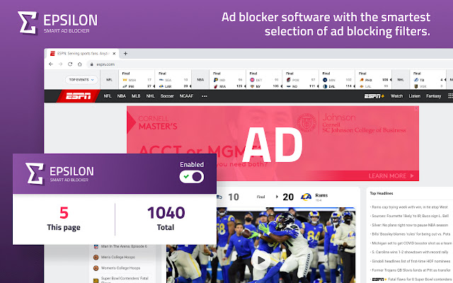 Epsilon Ad blocker from Chrome web store to be run with OffiDocs Chromium online Epsilon Ad blocker from Chrome web store to be run with OffiDocs Chromium online