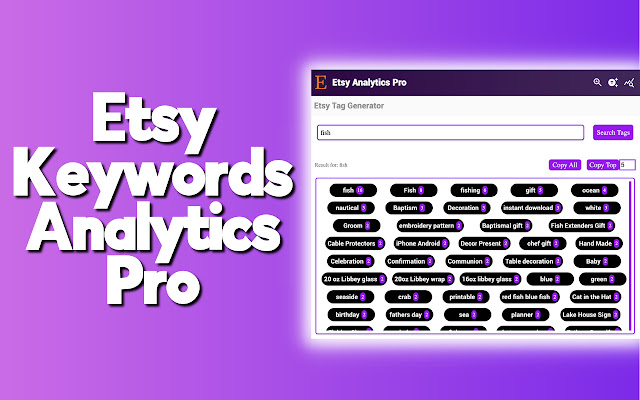 Etsy Keyword Analytics Pro from Chrome web store to be run with OffiDocs Chromium online Etsy Keyword Analytics Pro from Chrome web store to be run with OffiDocs Chromium online