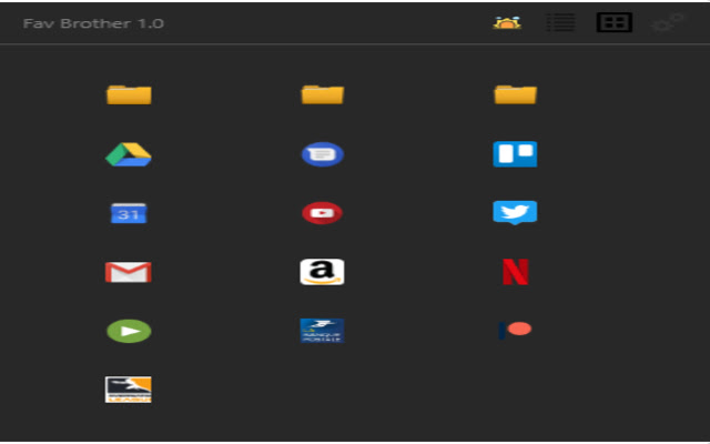 Fav Brother from Chrome web store to be run with OffiDocs Chromium online Fav Brother from Chrome web store to be run with OffiDocs Chromium online