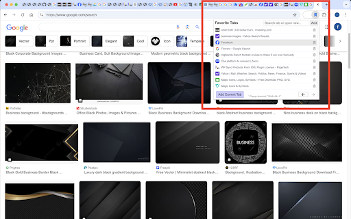 Favorite Tabs from Chrome web store to be run with OffiDocs Chromium online Favorite Tabs from Chrome web store to be run with OffiDocs Chromium online