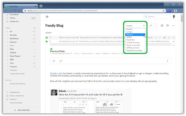FeedlyTool from Chrome web store to be run with OffiDocs Chromium online FeedlyTool from Chrome web store to be run with OffiDocs Chromium online