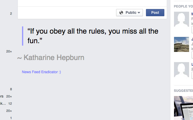 Feminist News Feed Eradicator for Facebook from Chrome web store to be run with OffiDocs Chromium online Feminist News Feed Eradicator for Facebook from Chrome web store to be run with OffiDocs Chromium online
