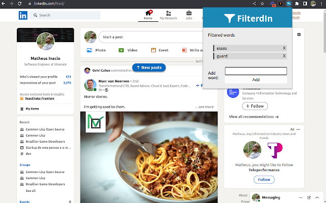 FilterdIn from Chrome web store to be run with OffiDocs Chromium online FilterdIn from Chrome web store to be run with OffiDocs Chromium online