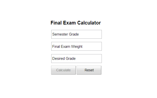 Final Exam Calculator from Chrome web store to be run with OffiDocs Chromium online Final Exam Calculator from Chrome web store to be run with OffiDocs Chromium online