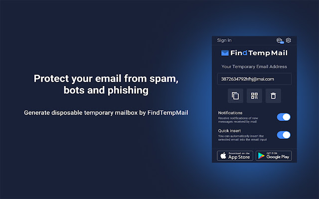 Findtempmail Fast Temp Mail Generator from Chrome web store to be run with OffiDocs Chromium online Findtempmail Fast Temp Mail Generator from Chrome web store to be run with OffiDocs Chromium online