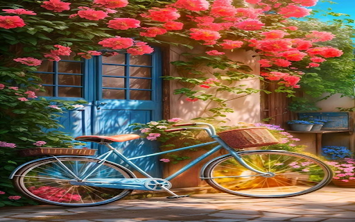 Flower and bicycle wall wallpaper from Chrome web store to be run with OffiDocs Chromium online Flower and bicycle wall wallpaper from Chrome web store to be run with OffiDocs Chromium online