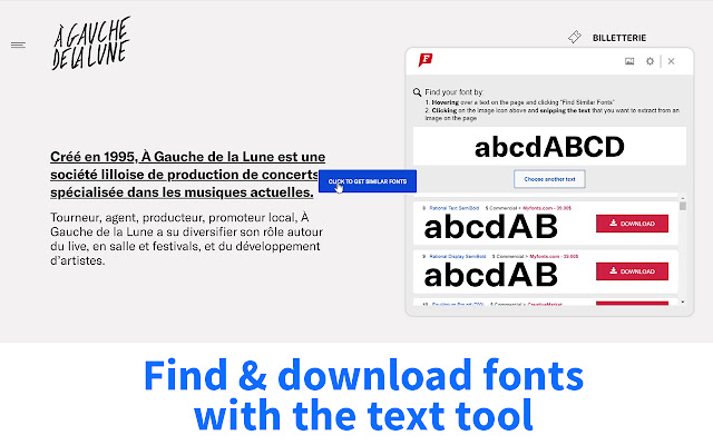 Font Identifier by WhatFontIs from Chrome web store to be run with OffiDocs Chromium online Font Identifier by WhatFontIs from Chrome web store to be run with OffiDocs Chromium online