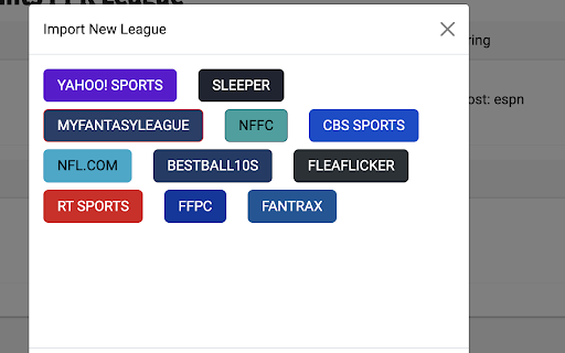 Footballguys Extension: Manage My Leagues from Chrome web store to be run with OffiDocs Chromium online Footballguys Extension: Manage My Leagues from Chrome web store to be run with OffiDocs Chromium online