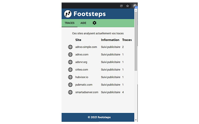 Footsteps from Chrome web store to be run with OffiDocs Chromium online Footsteps from Chrome web store to be run with OffiDocs Chromium online