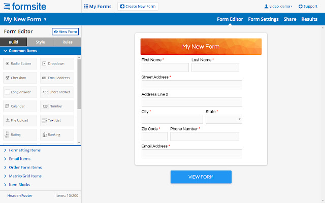 Formsite Online Form Builder from Chrome web store to be run with OffiDocs Chromium online Formsite Online Form Builder from Chrome web store to be run with OffiDocs Chromium online