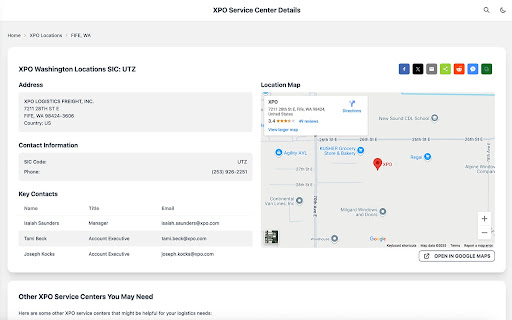 Freight Location Finder from Chrome web store to be run with OffiDocs Chromium online Freight Location Finder from Chrome web store to be run with OffiDocs Chromium online