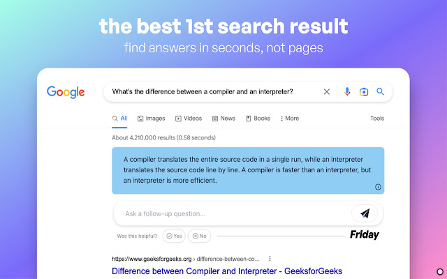 Friday Go from Chrome web store to be run with OffiDocs Chromium online Friday Go from Chrome web store to be run with OffiDocs Chromium online