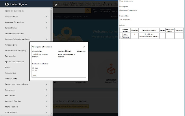 Generate Test Case from Chrome web store to be run with OffiDocs Chromium online Generate Test Case from Chrome web store to be run with OffiDocs Chromium online