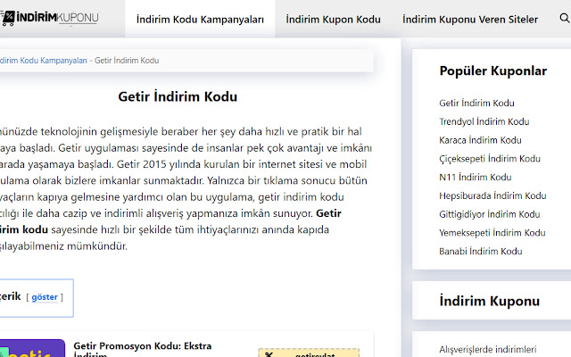 getir indirim kuponu from Chrome web store to be run with OffiDocs Chromium online getir indirim kuponu from Chrome web store to be run with OffiDocs Chromium online