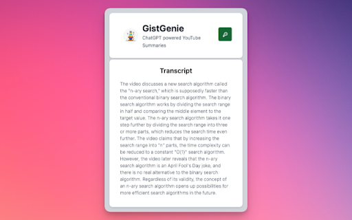 Gist Genie from Chrome web store to be run with OffiDocs Chromium online Gist Genie from Chrome web store to be run with OffiDocs Chromium online