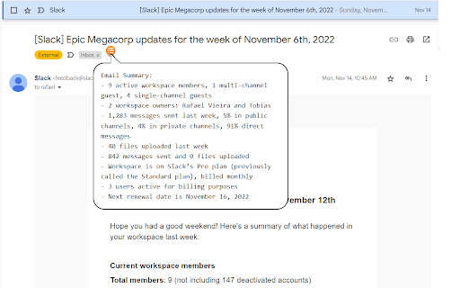 Gmail Summary from Chrome web store to be run with OffiDocs Chromium online Gmail Summary from Chrome web store to be run with OffiDocs Chromium online
