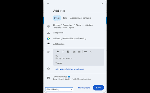 Google Calendar Templates from Chrome web store to be run with OffiDocs Chromium online Google Calendar Templates from Chrome web store to be run with OffiDocs Chromium online