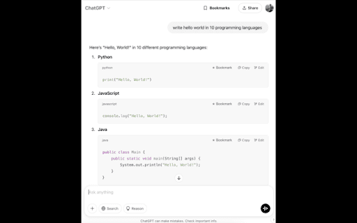 GPT Code Bookmarks from Chrome web store to be run with OffiDocs Chromium online GPT Code Bookmarks from Chrome web store to be run with OffiDocs Chromium online