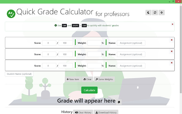 Grade Calc from Chrome web store to be run with OffiDocs Chromium online Grade Calc from Chrome web store to be run with OffiDocs Chromium online