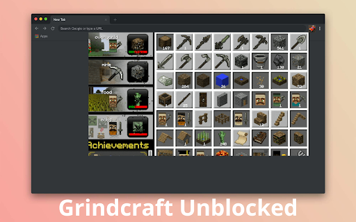 Grindcraft Game from Chrome web store to be run with OffiDocs Chromium online Grindcraft Game from Chrome web store to be run with OffiDocs Chromium online