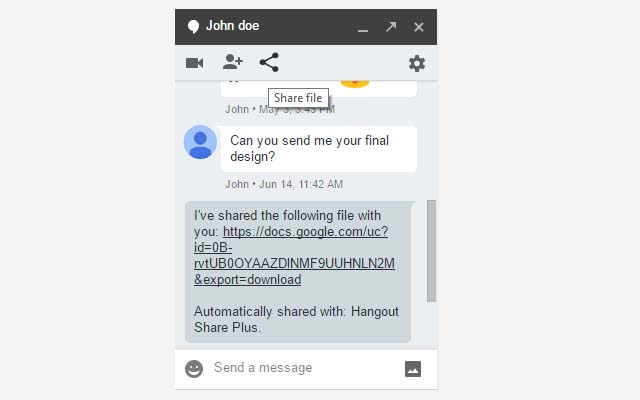 Hangout Share Plus beta from Chrome web store to be run with OffiDocs Chromium online Hangout Share Plus beta from Chrome web store to be run with OffiDocs Chromium online