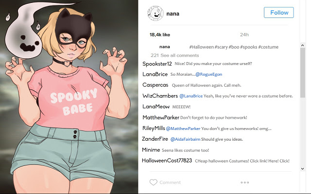 Hashtag Halloween dress up game from Chrome web store to be run with OffiDocs Chromium online Hashtag Halloween dress up game from Chrome web store to be run with OffiDocs Chromium online