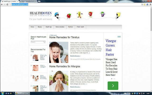 Home remedies, skin care and weight loss tips from Chrome web store to be run with OffiDocs Chromium online Home remedies, skin care and weight loss tips from Chrome web store to be run with OffiDocs Chromium online