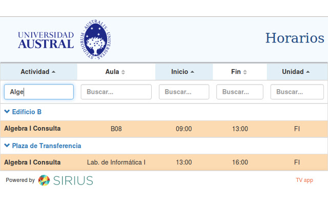 Horarios Universidad Austral from Chrome web store to be run with OffiDocs Chromium online Horarios Universidad Austral from Chrome web store to be run with OffiDocs Chromium online