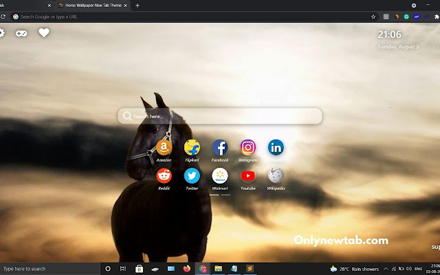 Horse Wallpaper New Tab Theme from Chrome web store to be run with OffiDocs Chromium online Horse Wallpaper New Tab Theme from Chrome web store to be run with OffiDocs Chromium online